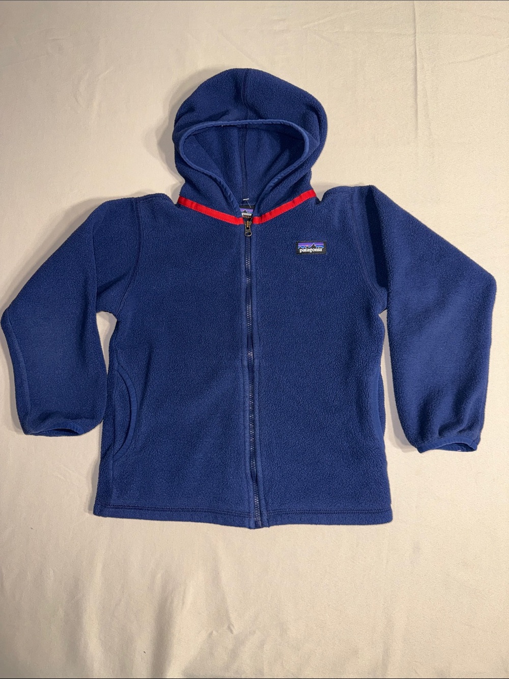 Patagonia Synchilla Kids 5T Blue Full Zip Hooded Fleece Jacket